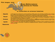 Tablet Screenshot of pisrsh.mmsh.univ-aix.fr